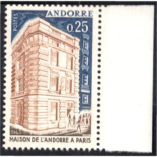 Andorra Francesa 174 1965 Casa Andorra MNH Andorra Francesa 174 1965 Casa Andorra MNH