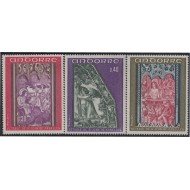 Andorra Francesa 206/08 1970 Pintura de San Juan Caselles MNH Andorra Francesa 206/08 1970 Pintura de San Juan Caselles MNH