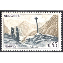 Andorra Francesa 204 1970 Cruz Gótica MNH Andorra Francesa 204 1970 Cruz Gótica MNH