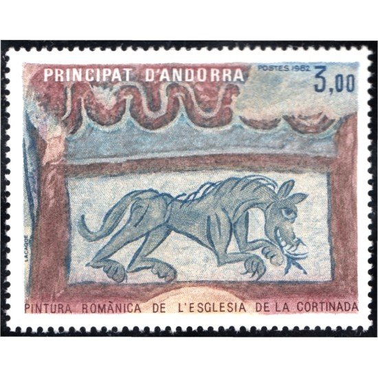 Andorra Francesa 305 1982 Pintura románica de la iglesia de La Cortinada MNH