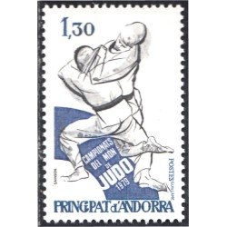 Andorra Francesa 281 1979 Campeonato del mundo de Judo MNH Andorra Francesa 281 1979 Campeonato del mundo de Judo MNH