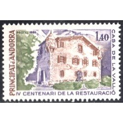 Andorra Francesa 289 1980 Casa del Valle MNH Andorra Francesa 289 1980 Casa del Valle MNH