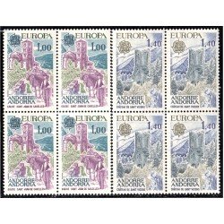 Andorra Francesa 261/62 Bl.4 1977 Iglesia San Joan de Caselles MNH Andorra Francesa 261/62 Bl.4 1977 Iglesia San Joan de Caselles MNH