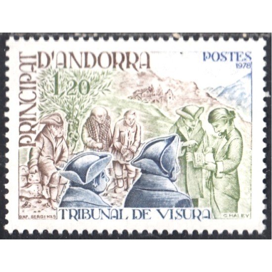 Andorra Francesa 272 1978 Tribunal de Visura MNH Andorra Francesa 272 1978 Tribunal de Visura MNH