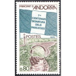Andorra Francesa 268 1978 7º centenario firma de los pareadges MNH