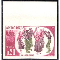 Andorra Francesa 166 1963 Folclore danza MNH Sin dentar Andorra Francesa 166 1963 Folclore danza MNH Sin dentar