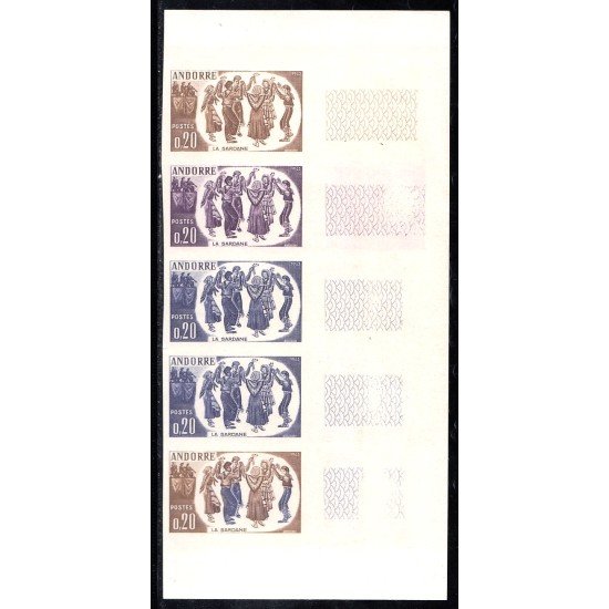 Andorra Francesa 166 1963 Folclor MNH Pruebas Sin dentar Andorra Francesa 166 1963 Folclor MNH Pruebas Sin dentar