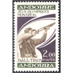 Andorra Francesa 256 1976 Juegos Olímpicos de Montreal MNH Andorra Francesa 256 1976 Juegos Olímpicos de Montreal MNH