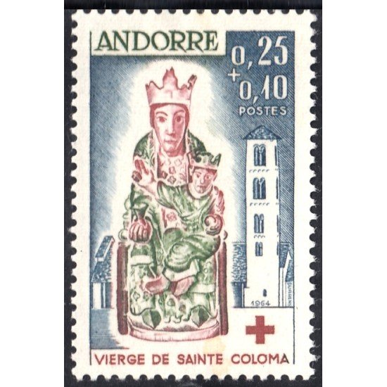 Andorra Francesa 172 1964 Virgen de Sta Coloma MNH