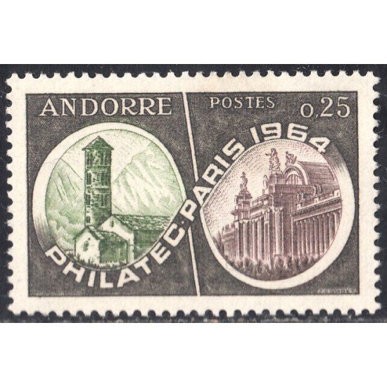 Andorra Francesa 171 1964 Philatec París MH Andorra Francesa 171 1964 Philatec París MH