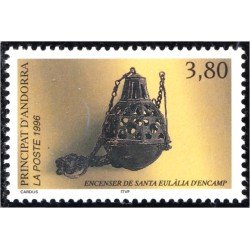 Andorra Francesa 475 1996 Incensario de Santa Eulalia MNH Andorra Francesa 475 1996 Incensario de Santa Eulalia MNH