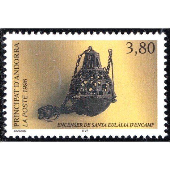 Andorra Francesa 475 1996 Incensario de Santa Eulalia MNH