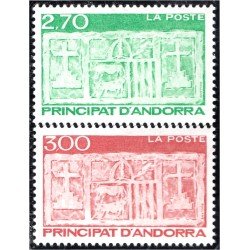 Andorra Francesa 472/73 1996 Escudo primitivo del Valles MNH Andorra Francesa 472/73 1996 Escudo primitivo del Valles MNH