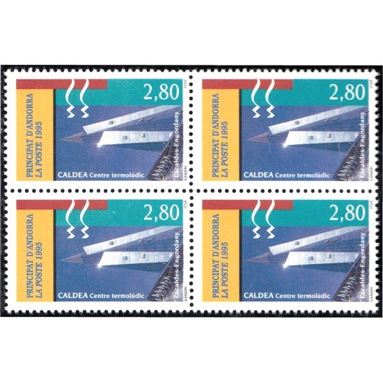 Andorra Francesa 459 Bl.4 1995 Caldea centro termolúdico MNH