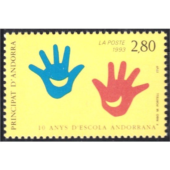 Andorra Francesa 438 1993 Escuela Andorrana MNH