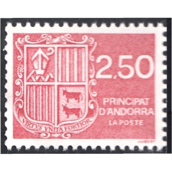 Andorra Francesa 409 1991 Escudo Shield MNH