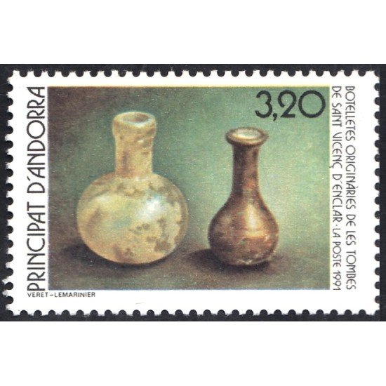 Andorra Francesa 404 1991 Botellas antiguas MNH