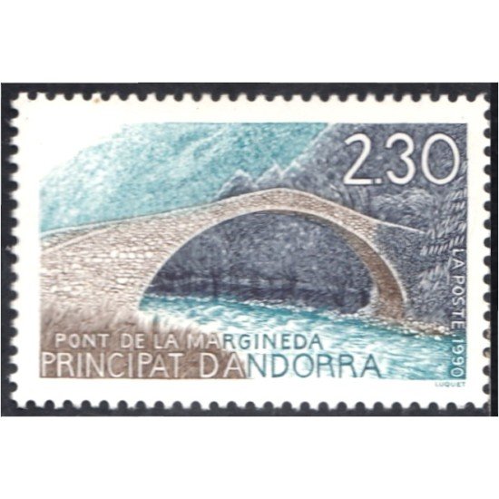 Andorra Francesa 385 1990 Puente de la Marginada MNH