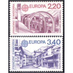 Andorra Francesa 358/59 1987 Santuario de Meritxell MNH Andorra Francesa 358/59 1987 Santuario de Meritxell MNH