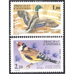 Andorra Francesa 342/43 1985 Pájaros Aves BirdsMNH Andorra Francesa 342/43 1985 Pájaros Aves BirdsMNH