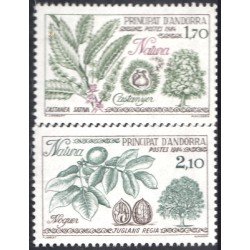 Andorra Francesa 331/32 1984 Naturaleza MNH Andorra Francesa 331/32 1984 Naturaleza MNH