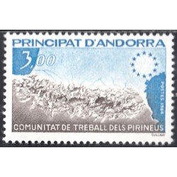 Andorra Francesa 328 1984 Comunidad de trabajo de los Pirineos MNH Andorra Francesa 328 1984 Comunidad de trabajo de los Pirineos MNH