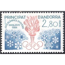 Andorra Francesa 327 1984 Juegos Olímpicos de Sarajevo MNH Andorra Francesa 327 1984 Juegos Olímpicos de Sarajevo MNH