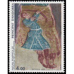 Andorra Francesa 325 1983 Pintura románica de la iglesia de La Cortinada MNH Andorra Francesa 325 1983 Pintura románica de la iglesia de La Cortinada MNH