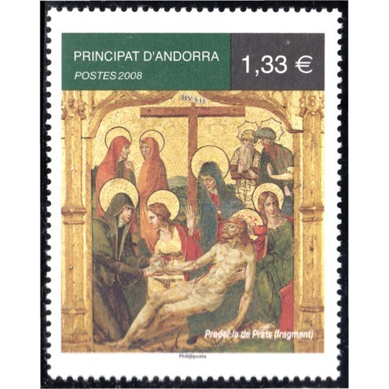 Andorra Francesa 653 2008 Arte religioso MNH