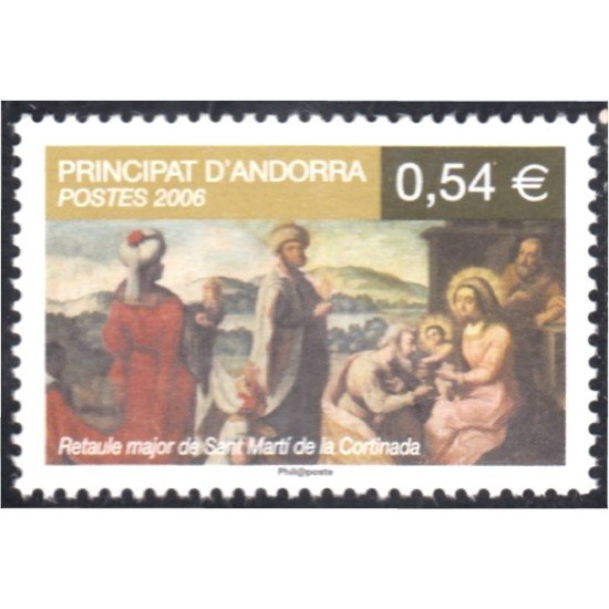 Andorra Francesa 632 2006 Retablo de San Martín de la Cortinada MNH