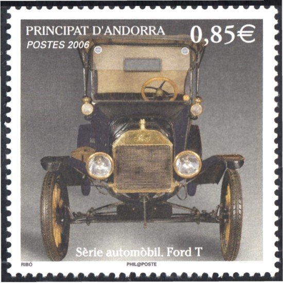 Andorra Francesa 630 2006 Automóvil Ford T MNH
