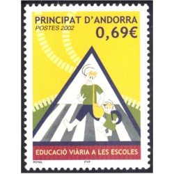 Andorra Francesa 565 2002 Educación vial en las escuelas MNH