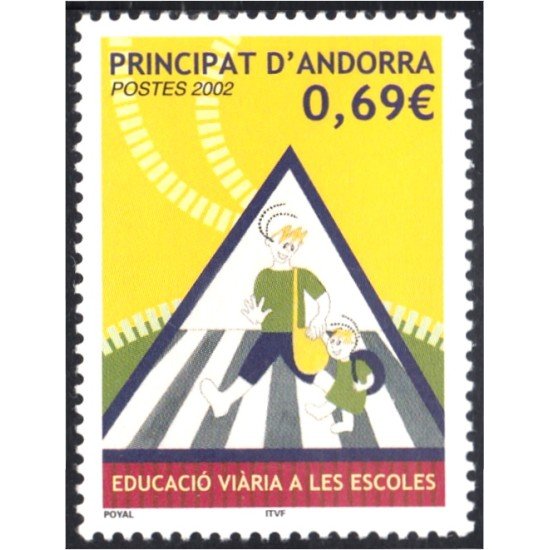 Andorra Francesa 565 2002 Educación vial en las escuelas MNH