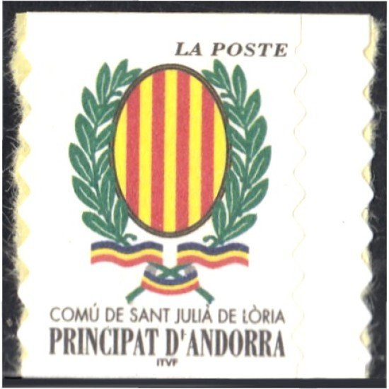 Andorra Francesa 542 2001 San Julia de Loria Autoadhesivo