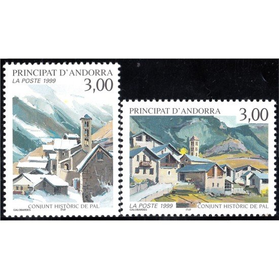 Andorra Francesa 519/20 1999 Conjuntos Históricos MNH