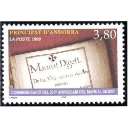Andorra Francesa 511 1998 Manual Digest MNH