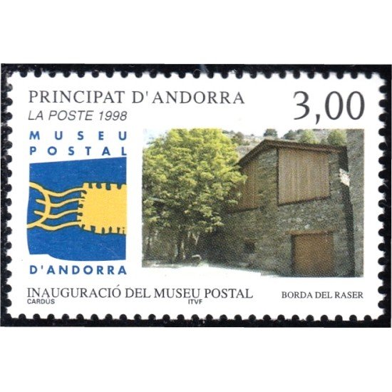 Andorra Francesa 510 1998 Inauguración del Museo Postal MNH