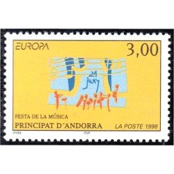 Andorra Francesa 504 1998 Fiesta de la Música MNH