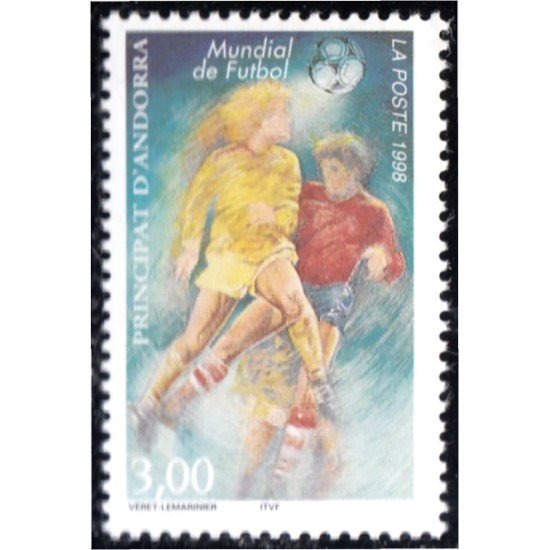 Andorra Francesa 503 1998 Mundial de Fútbol MNH