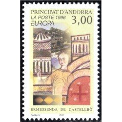 Andorra Francesa 476 1996 Obra artística Ermessenda de Castellbò MNH Andorra Francesa 476 1996 Obra artística Ermessenda de Castellbò MNH