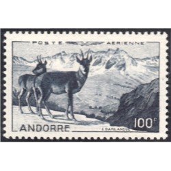 Andorra Francesa Aéreo 1 1950 Animales Glacial MNH