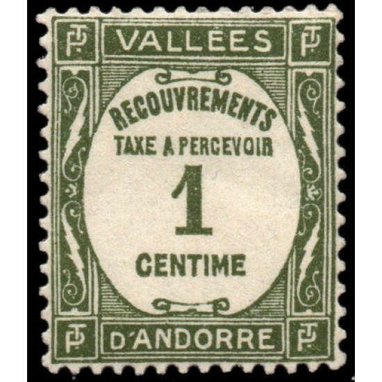 Andorra Francesa 16 1935 Tipografía MNH