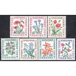 Andorra Francesa 46/52 1964/71 Flora Flores del campo MNH
