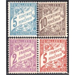 Andorra Francesa 17/20 1938/41 Tipografía MNH