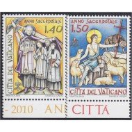 Vaticano 1522/23 2010 Año Sacerdotal MNH Vaticano 1522/23 2010 Año Sacerdotal MNH
