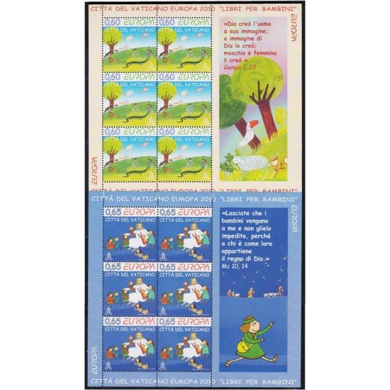 Vaticano 1519/20 2010 Minihojita Europa Libros para infantes MNH Vaticano 1519/20 2010 Minihojita Europa Libros para infantes MNH