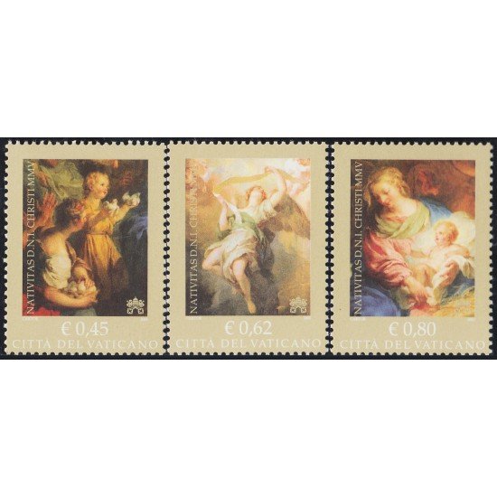 Vaticano 1393/95 2005 Navidad Christmas MNH Vaticano 1393/95 2005 Navidad Christmas MNH