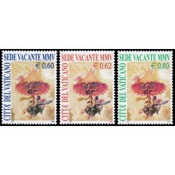 Vaticano 1374/76 2005 Insignia de la Cámara Apostólica MNH