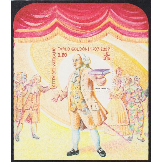 Vaticano HB 31 2007 Personalidad del Teatro Carlo Goldini MNH
