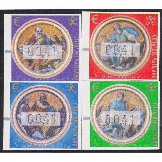 Vaticano Atms 11/14 2002 Mosaicos 1599 Basílica del Vaticano MNH Vaticano Atms 11/14 2002 Mosaicos 1599 Basílica del Vaticano MNH